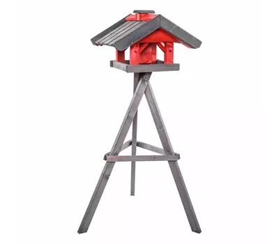 Siena Garden Vogelfutterhaus Nr. 77, 46x51x34 cm, rot und grau Fichtenholz Siena Garden Vogelfutterhaus Nr. 77, 46x51x34 cm, rot und grau Fichtenholz
