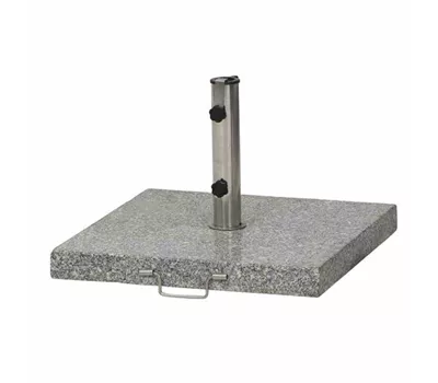 Siena Garden Schirmständer Granit 54x54x5,5 cm 45 kg, hellgrau