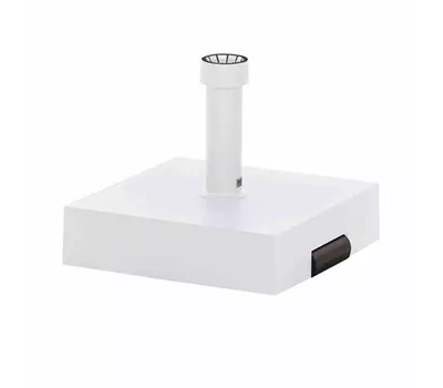 Siena Garden Schirmständer 40 kg 40x40x11 cm weiß Kunststoff