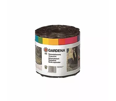 Gardena Beeteinfassung braun 9 m/15 cm hoch  Gardena Beeteinfassung braun 9 m/15 cm hoch