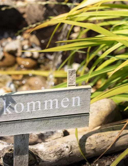 Immer auf dem richtigen Weg: Schilder und Wegweiser im Garten