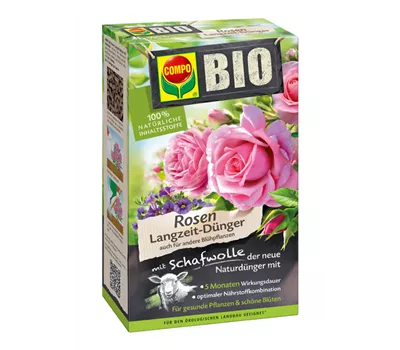 Compo BIO Rosen Langzeit-Dünger mit Schafwolle  Compo BIO Rosen Langzeit-Dünger mit Schafwolle