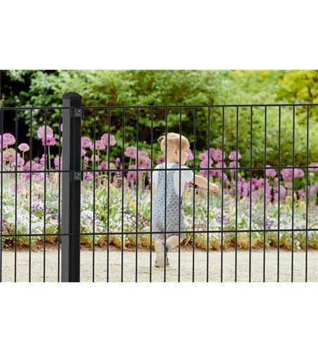 Doppelstabmattenzaun 83 x 251 cm, anthrazit, 6/5/6, Premium