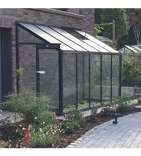 Anlehn-Gewächshaus MR2 ALU - 1,55 m Breite