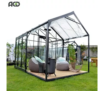 Glashaus - BORABORA - mit Terrassenüberdachung