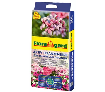 Floragard Aktiv Pflanzenerde für Balkon und Geranien Floragard Aktiv Pflanzenerde für Balkon und Geranien