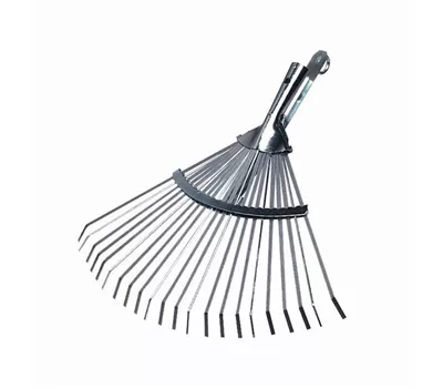 Siena Garden Fächerbesen Kombi 22 Zinken 42 cm silber Stahl  Siena Garden Fächerbesen Kombi 22 Zinken 42 cm silber Stahl