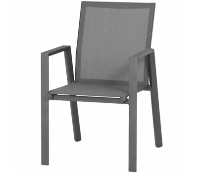 Siena Garden Calun Stapelsessel Aluminium/Ranotex 