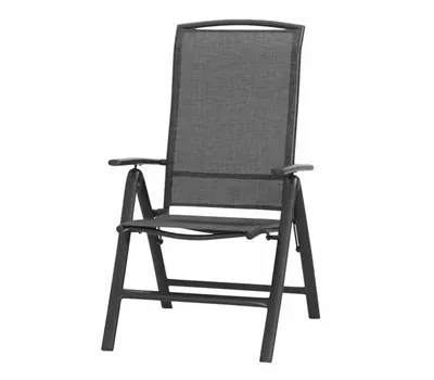 Siena Garden Klappsessel Livorno 5-fach verstellbar, 68x62,5x110 cm anthrazit